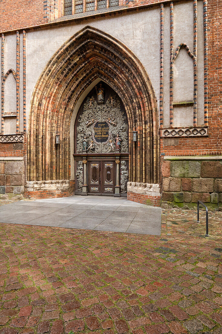 Sankt-Nikolai-Kirche in der Weltkulturerbe- und Hansestadt Stralsund, Mecklenburg-Vorpommern, Deutschland