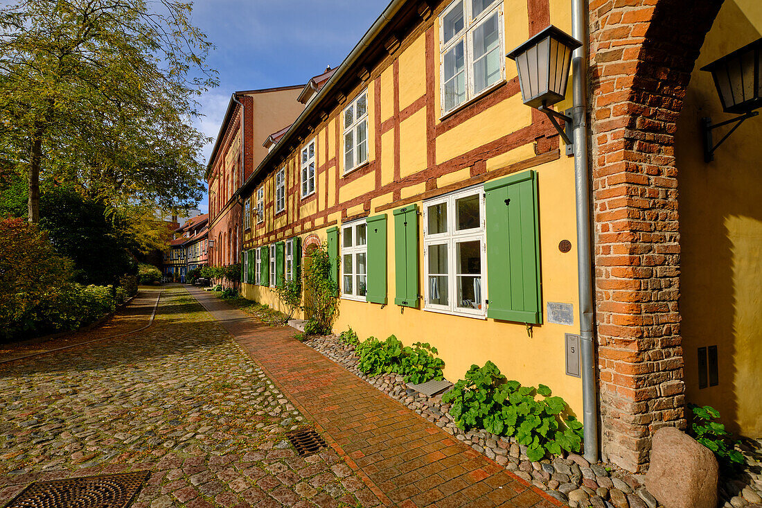 Former Jewish Quarter at the Sankt-Johanniskloster in the World Heritage and Hanseatic City of Stralsund, Mecklenburg-West Pomerania, Germany