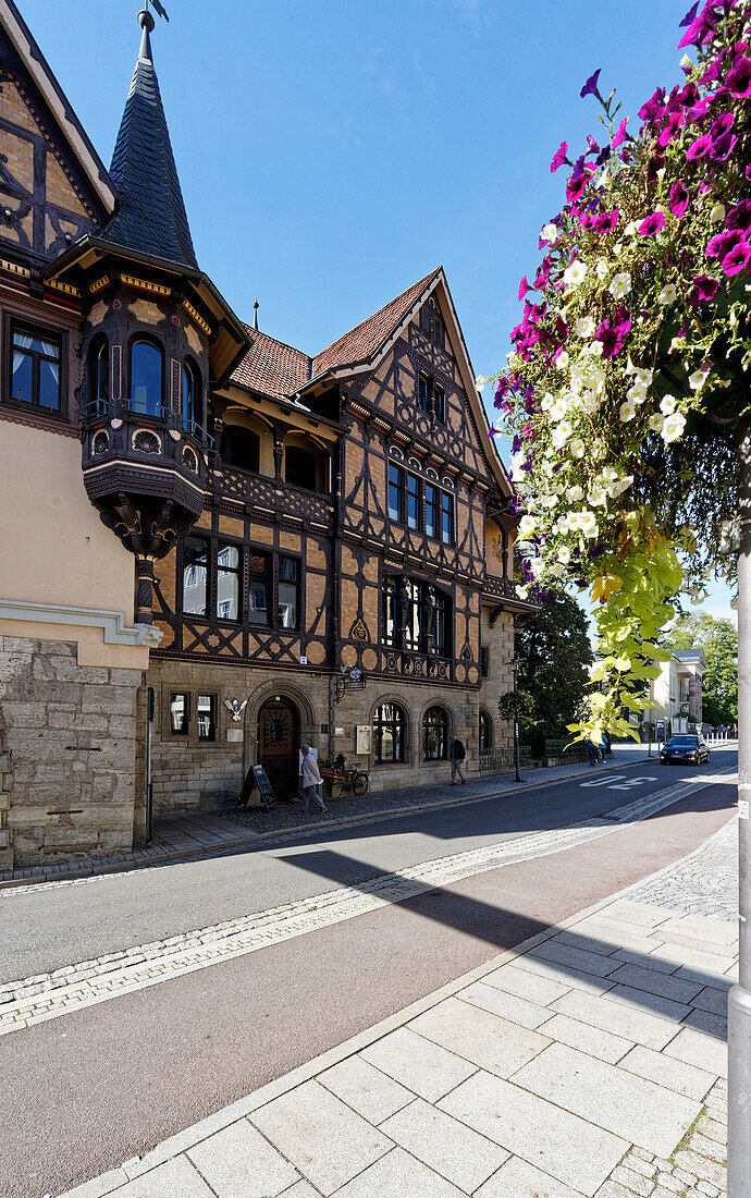 Historic old town of Meinigen, district of Schmalkalden-Meiningen, Thuringia, Germany