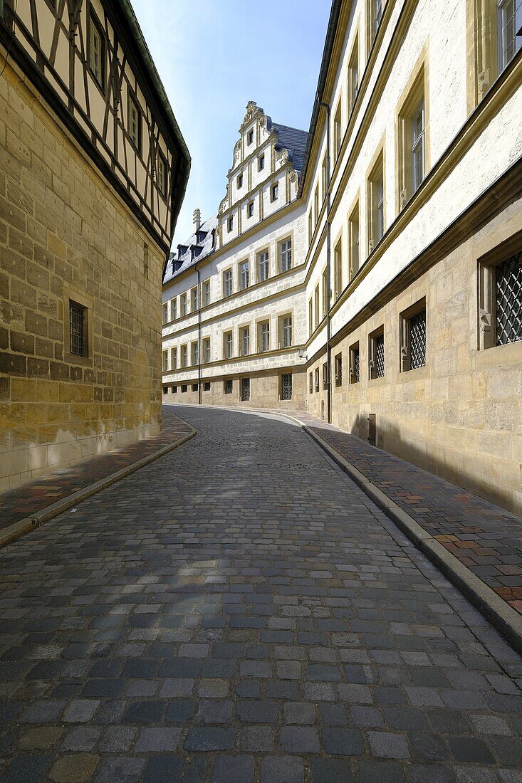 Historic old town in the UNESCO World Heritage City of Bamberg, Upper Franconia, Franconia, Bavaria, Germany