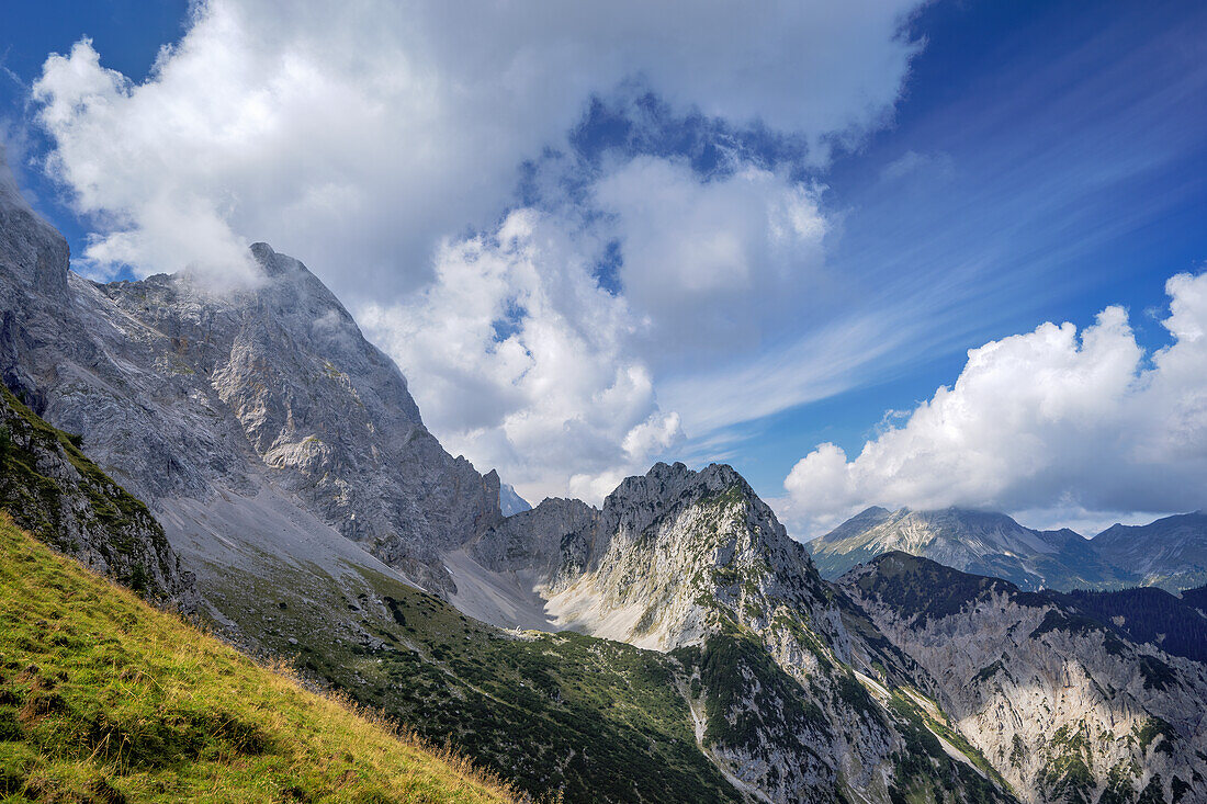 Morgenstimmung im Karwendel bei Hinterriß, Karwendel, Tirol, Österreich