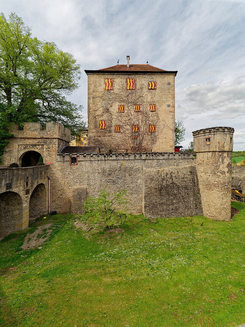 Thüngen Castle in the Werntal parish of Thüngen, Main-Spessart district, Lower Franconia, Bavaria, Germany