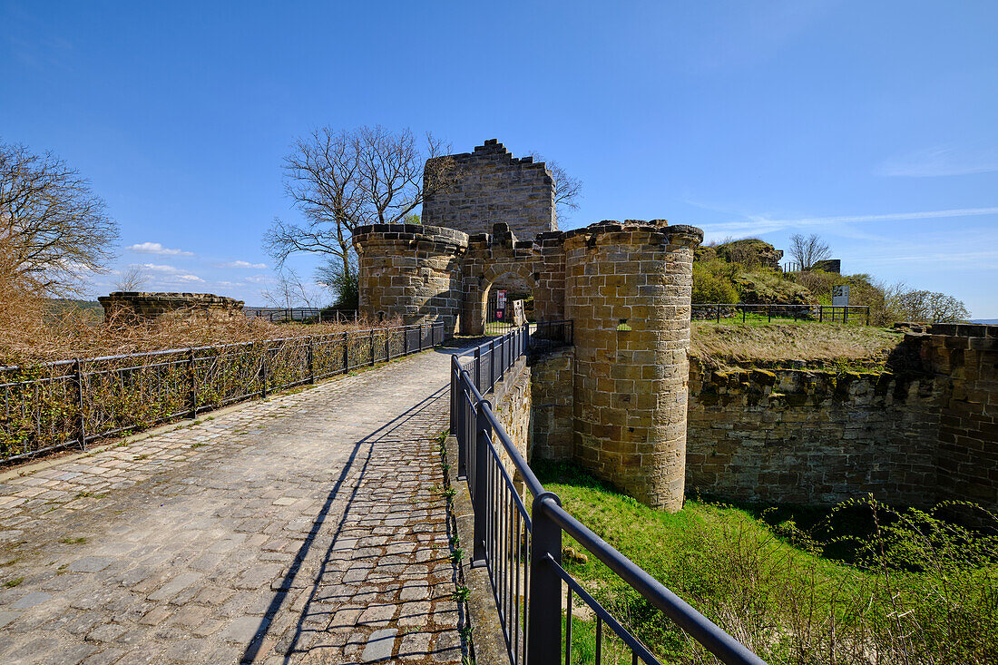 Altenstein ruins in Altenstein, market town of Maroldsweisach, Hassberge Nature Park, Hassberge district, Lower Franconia, Franconia, Bavaria, Germany