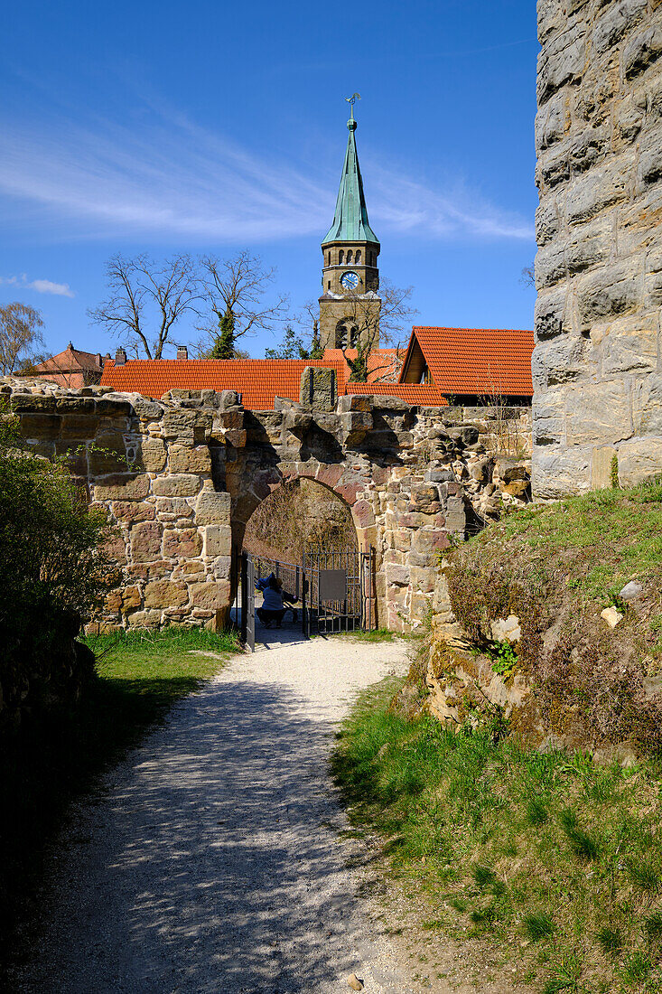 Altenstein ruins in Altenstein, market town of Maroldsweisach, Hassberge Nature Park, Hassberge district, Lower Franconia, Franconia, Bavaria, Germany