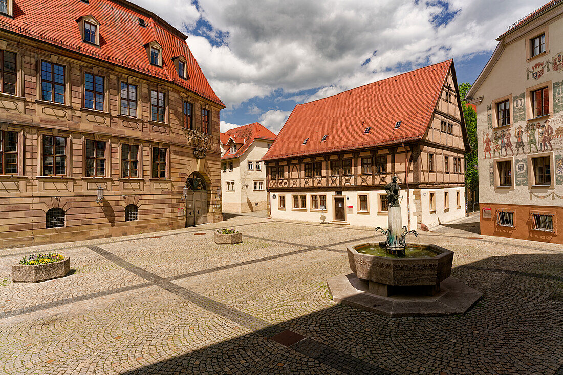 Rathaus im Staatsbad Bad Kissingen, Unterfranken, Franken, Bayern, Deutschland