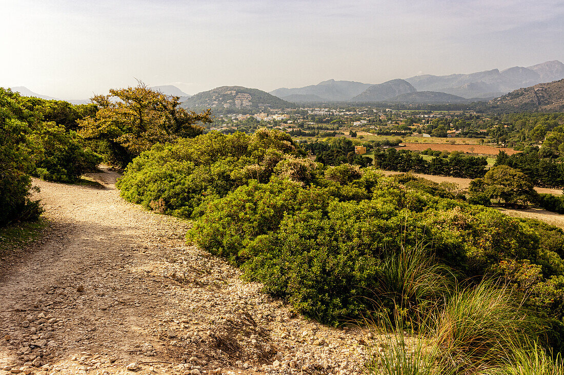 Wanderweg im Tal Vall de Boquer, bei Pollenca, Serra de Tramuntana, Nordküste, Mallorca, Spanien