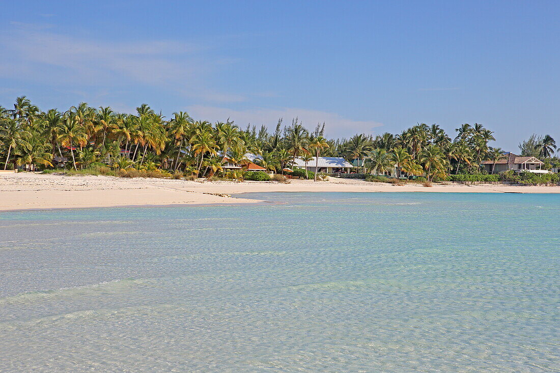 Palmenstrand Brigantine Beach, Treasure Cay, Great Abaco, Abaco Islands, Bahamas