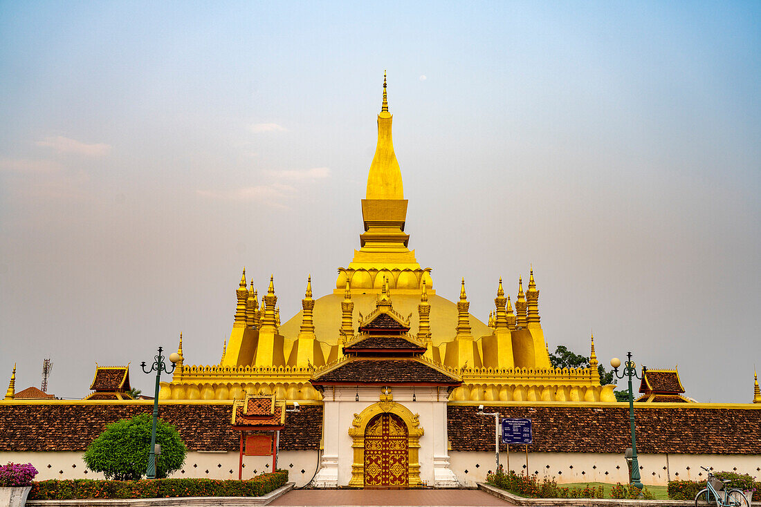 Pha That Luang – Das Nationalsymbol von Laos in der Hauptstadt Vientiane, Laos, Asien