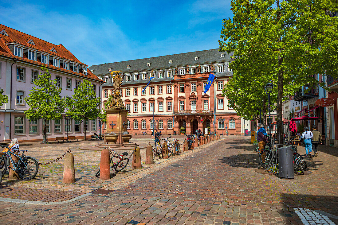 Kornmarkt in Heidelberg, Baden-Württemberg, Germany