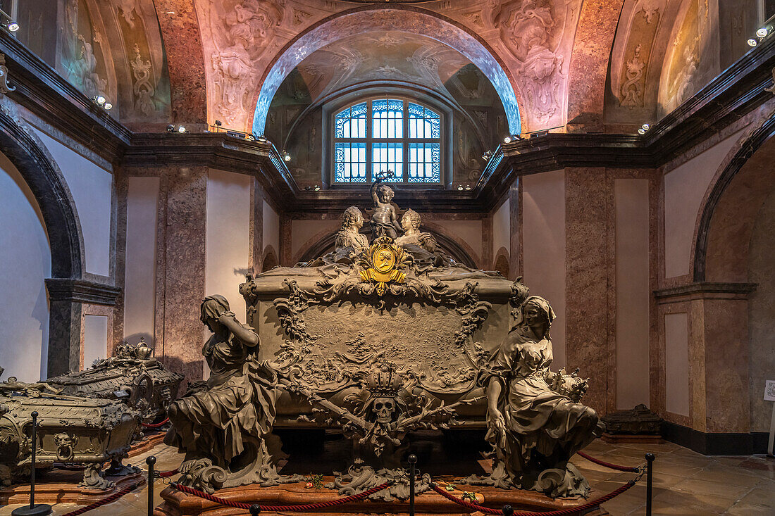 Maria Theresa Crypt in the Capuchin Crypt in Vienna, Austria, Europe