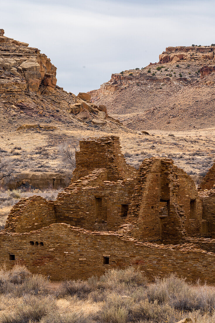 Pueblo Bonito, Bauwerk im Chaco Culture National Historical Park, Norden von New Mexico, USA