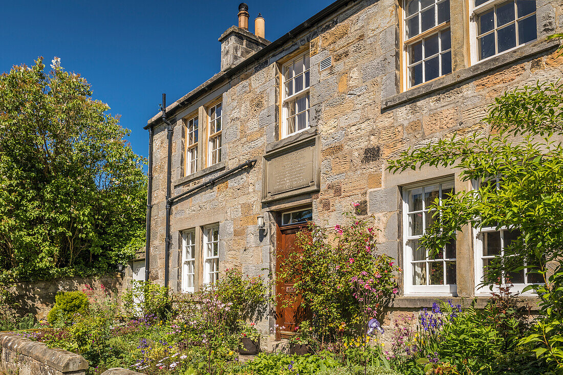 Historisches Patrick Geddes Haus in Culross, Fife, Schottland, Großbritannien