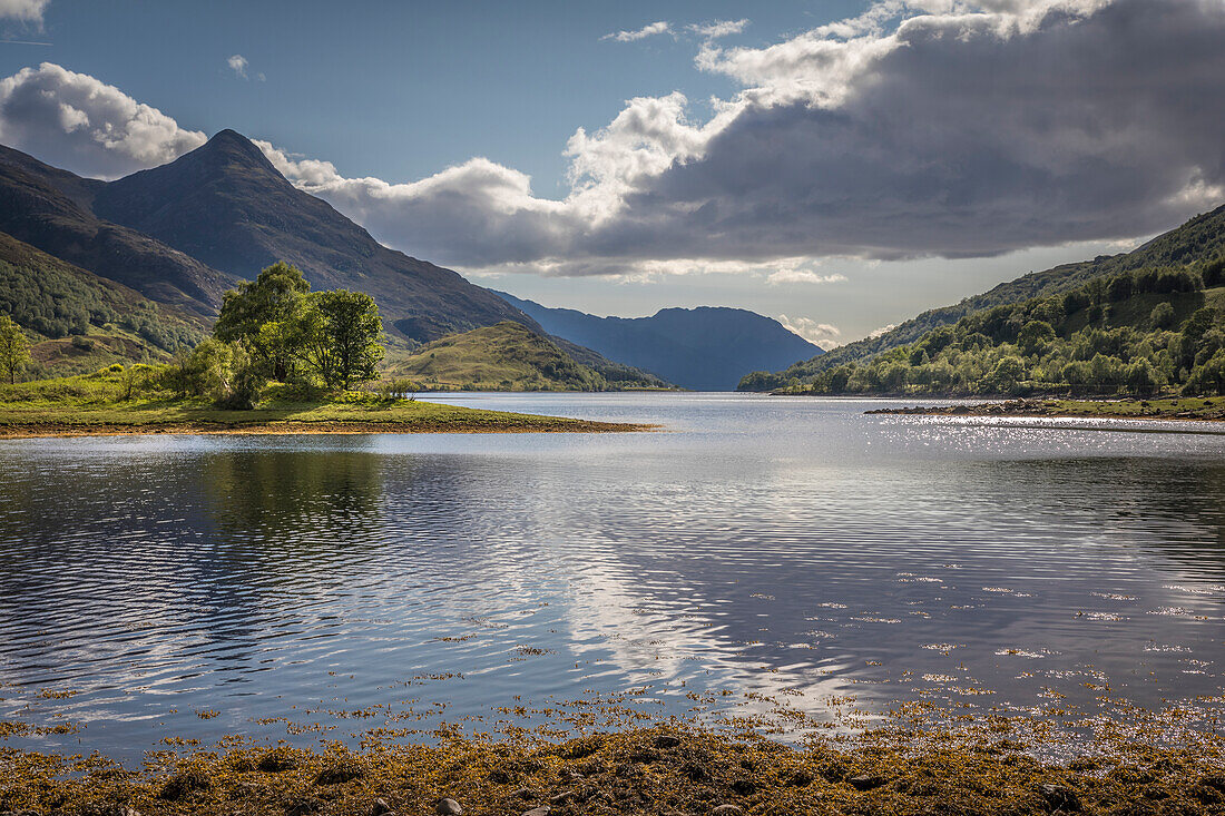 Loch Leven North Shore Viewpoint, Looking West, Kinlochleven, Highlands, Scotland, UK