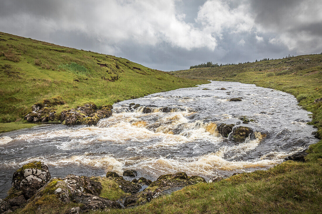 River Snizort, westlich von Portree, Isle of Skye, Highlands, Schottland, Großbritannien