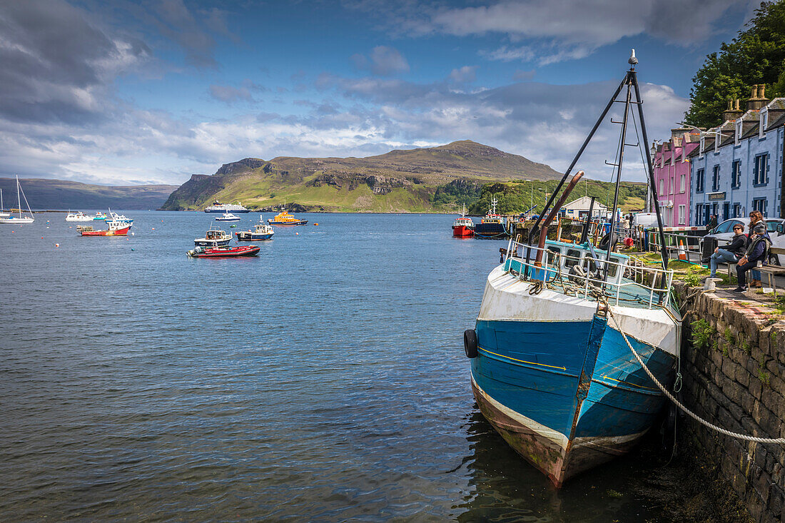 Hafen von Portee, Isle of Skye, Highlands, Schottland, Großbritannien