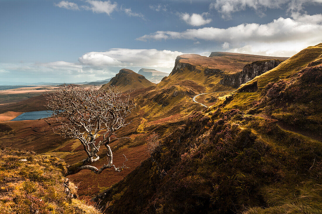 Felsen von Quiraing, Trotternish Halbinsel, Isle of Skye, Highlands, Schottland, Großbritannien