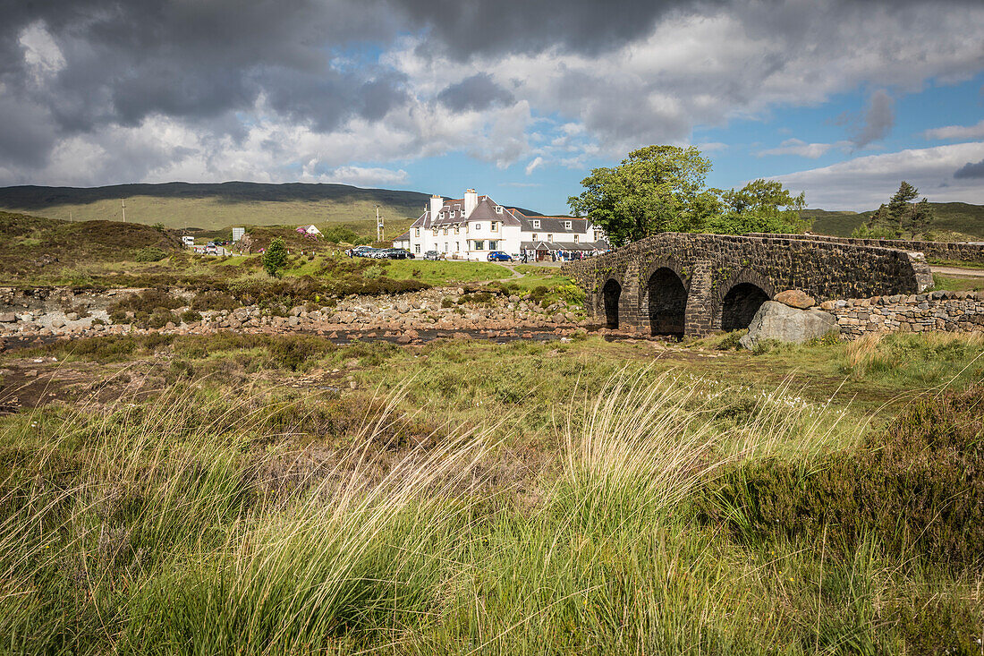 Sligachan Old Bridge, Isle of Skye, Highlands, Schottland, Großbritannien
