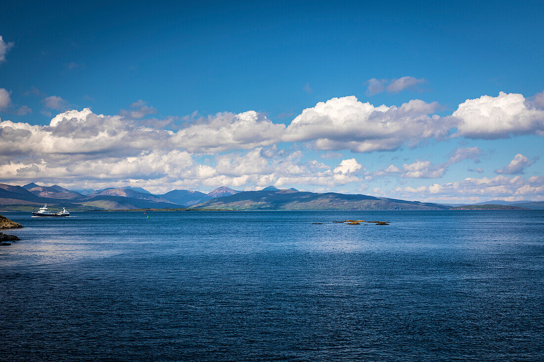 Coastal landscape at Kyleakin, Isle of Skye, Highlands, Scotland, UK