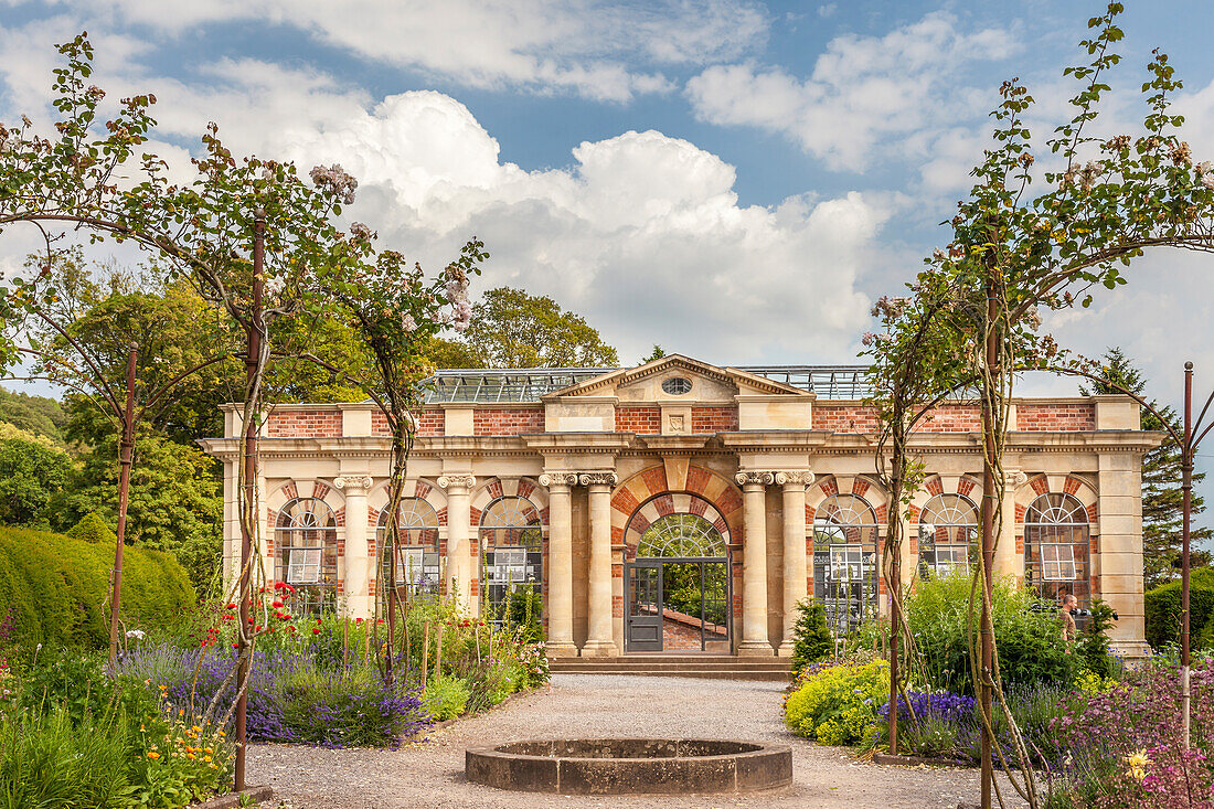 Orangerie in Tyntesfield bei Bristol, North Somerset, England