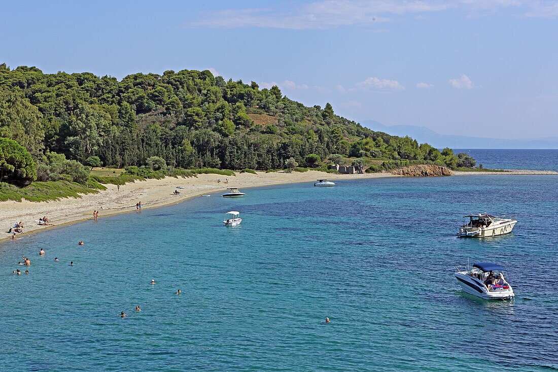 Tsoungria Strand auf Tsoungria, bei Skiathos, Nördliche Sporaden, Griechenland