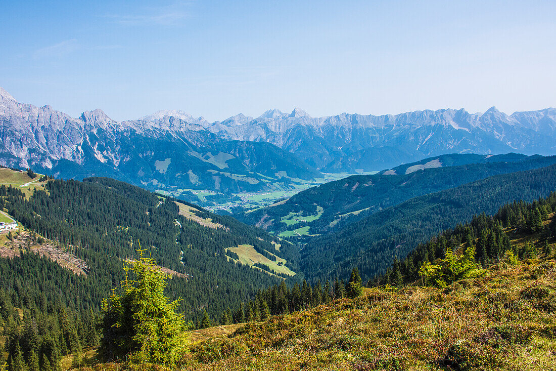 Österreich, Blick vom großer Asitz b. Leogang, Steinernes Meer, Tirol