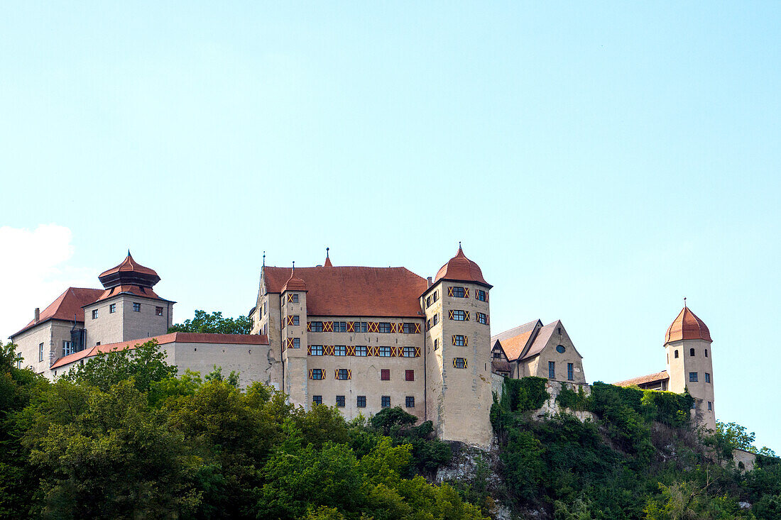 Harburg Castle, near Wörnitz, on the Romantic Road, Bavaria, Germany