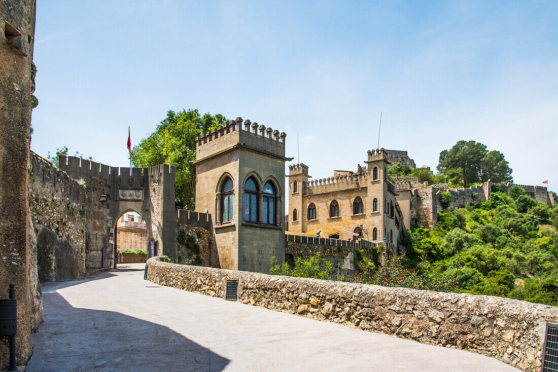 Burganlage El Castillo, Xativa, Provinz Valencia, Spanien