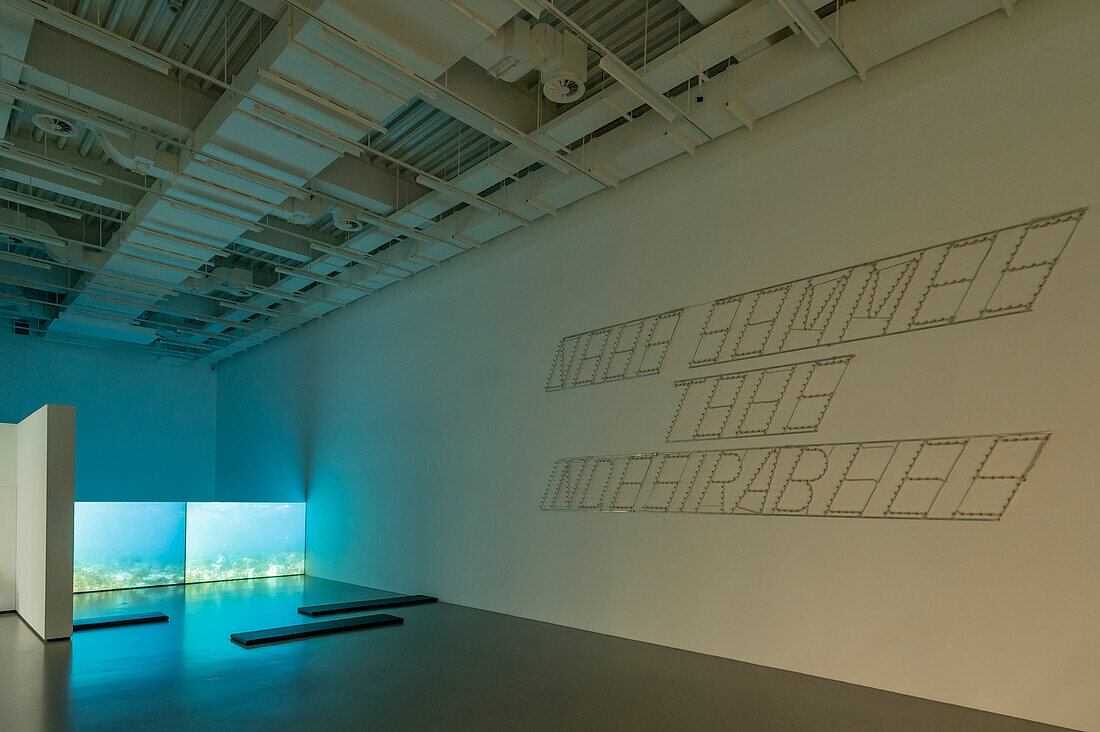Videoinstallation von Martha Atienza, Saarlandmuseum, Moderne Galerie, Saar, Saarland, Saarbrücken, Deutschland