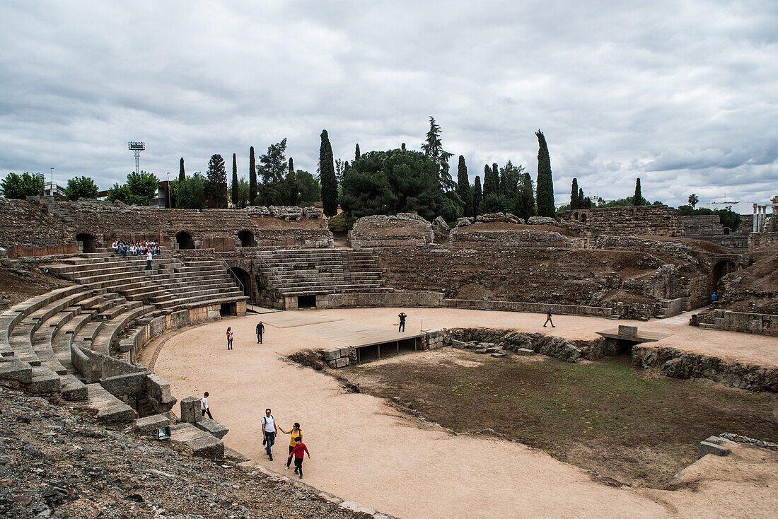 Römisches Amphitheater, Merida, Extremadura, Spanien