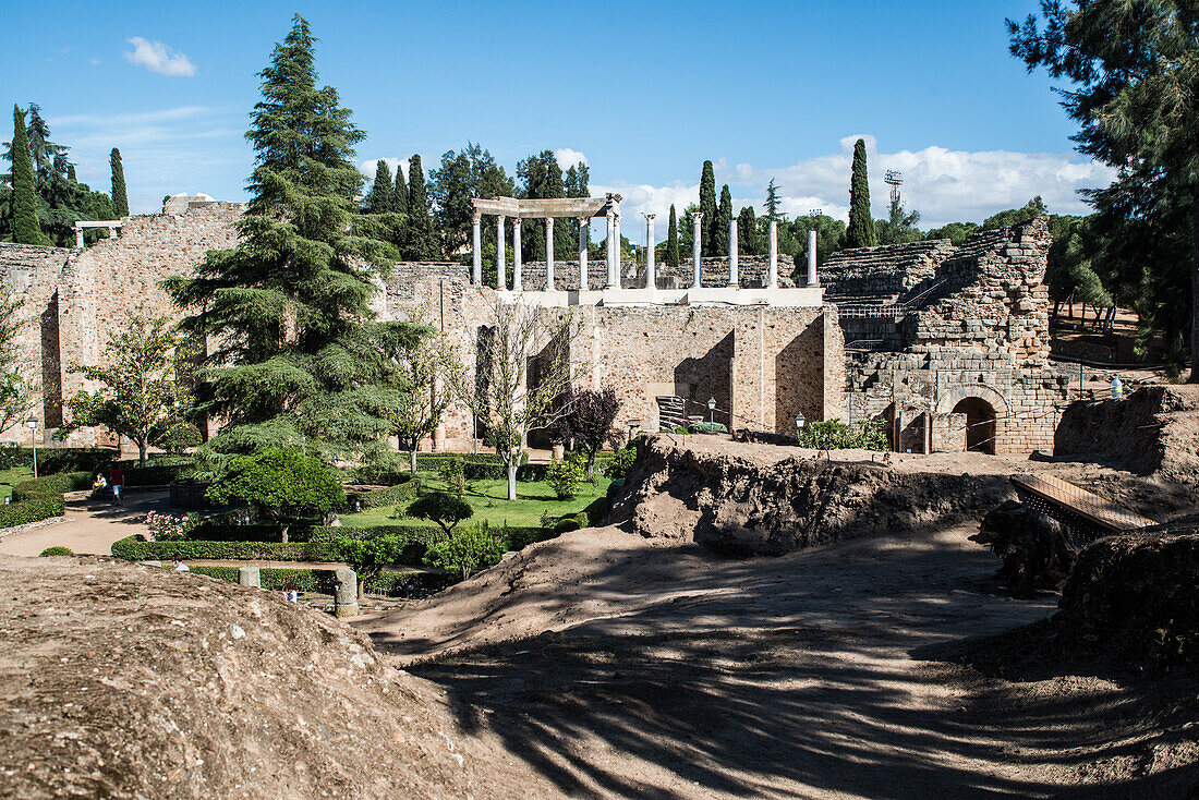 Römisches Amphitheater, Merida, Extremadura, Spanien