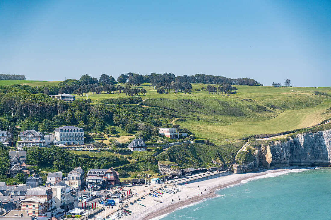 View of the Etretat gold course