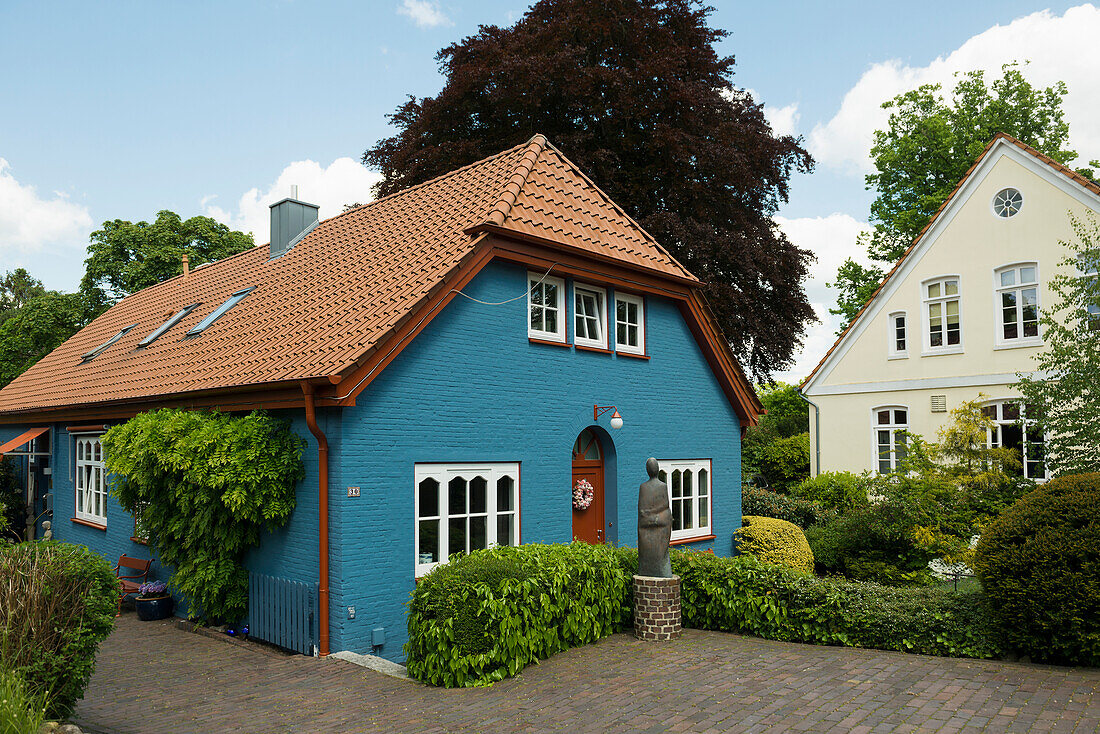 Historische Häuser in Worpswede, Niedersachsen, Deutschland