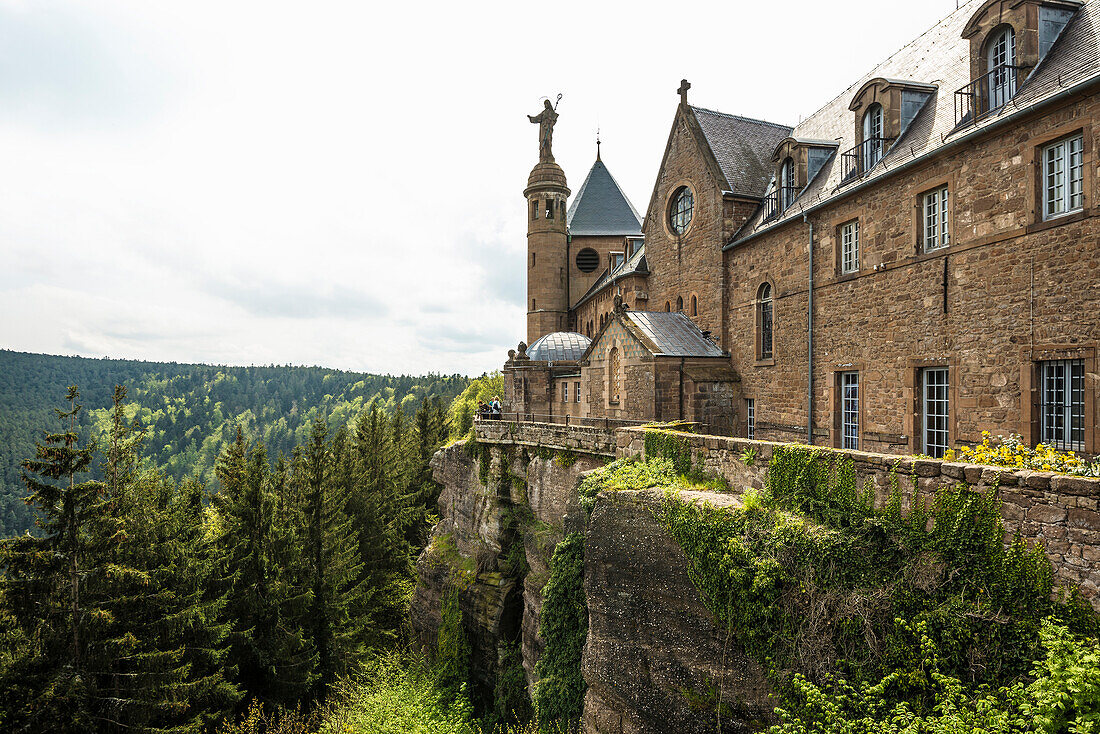 Mont Sainte-Odile monastery, Ottrott, Bas-Rhin department, Alsace, France