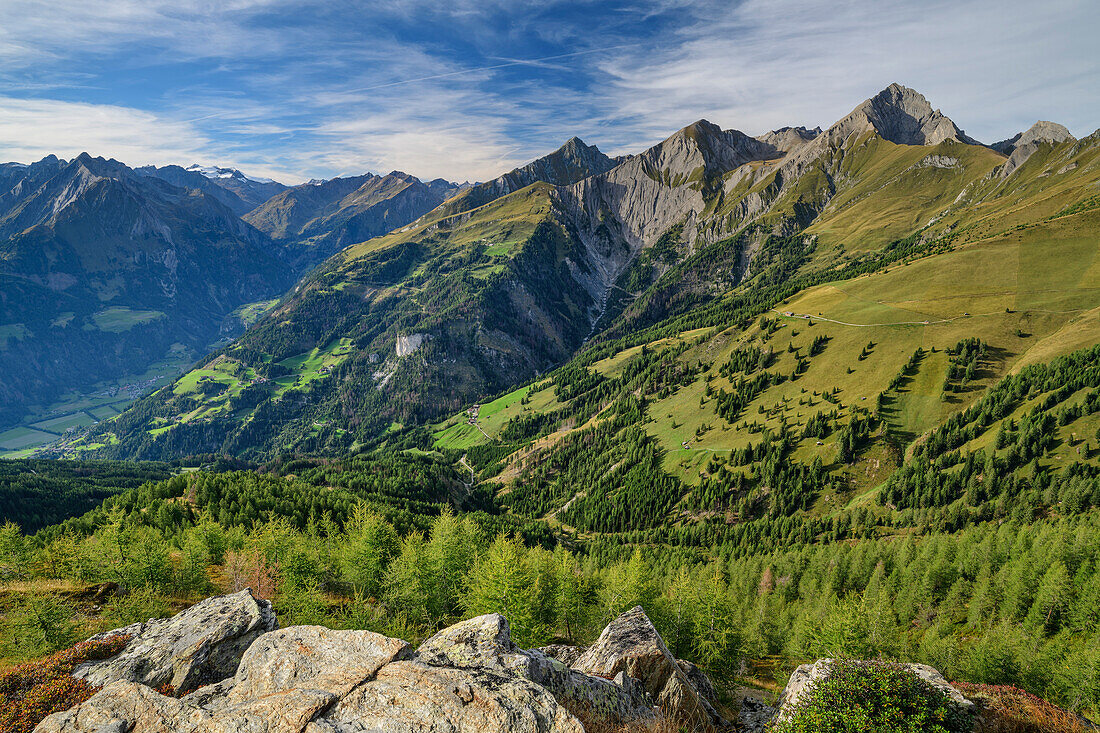Nussingkogel, Bretterwandspitze and Kendlspitze, from Kals-Matreier-Törl, Hohe Tauern, Hohe Tauern National Park, East Tyrol, Austria