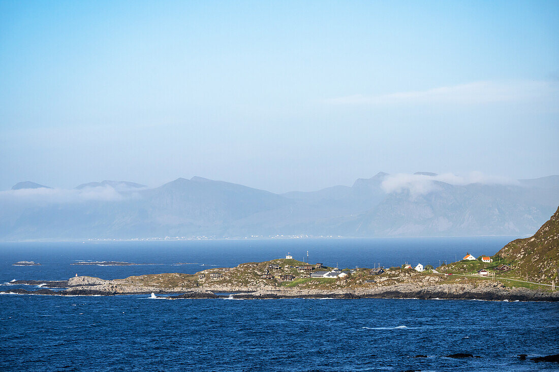 Headland on Runde bird island, Moere and Romsdal, Norway