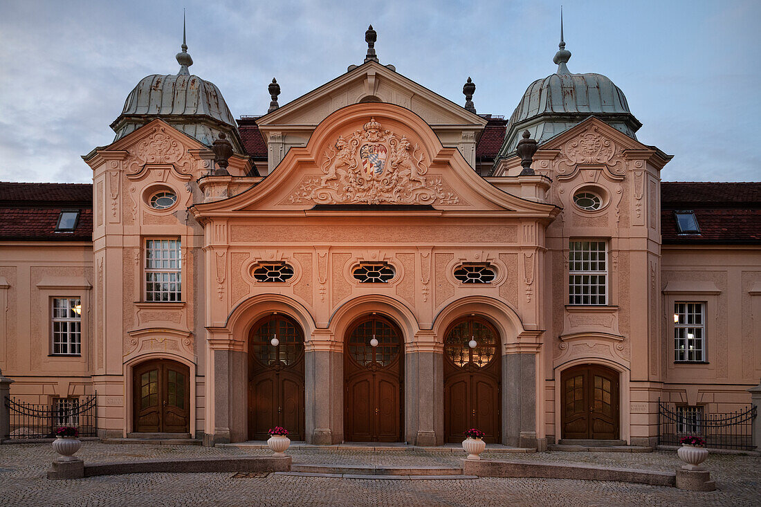 Royal Kurhaus at the Kurpark of Bad Reichenhall, Saalach Valley, Berchtesgadener Land, Bavaria, Germany, Europe