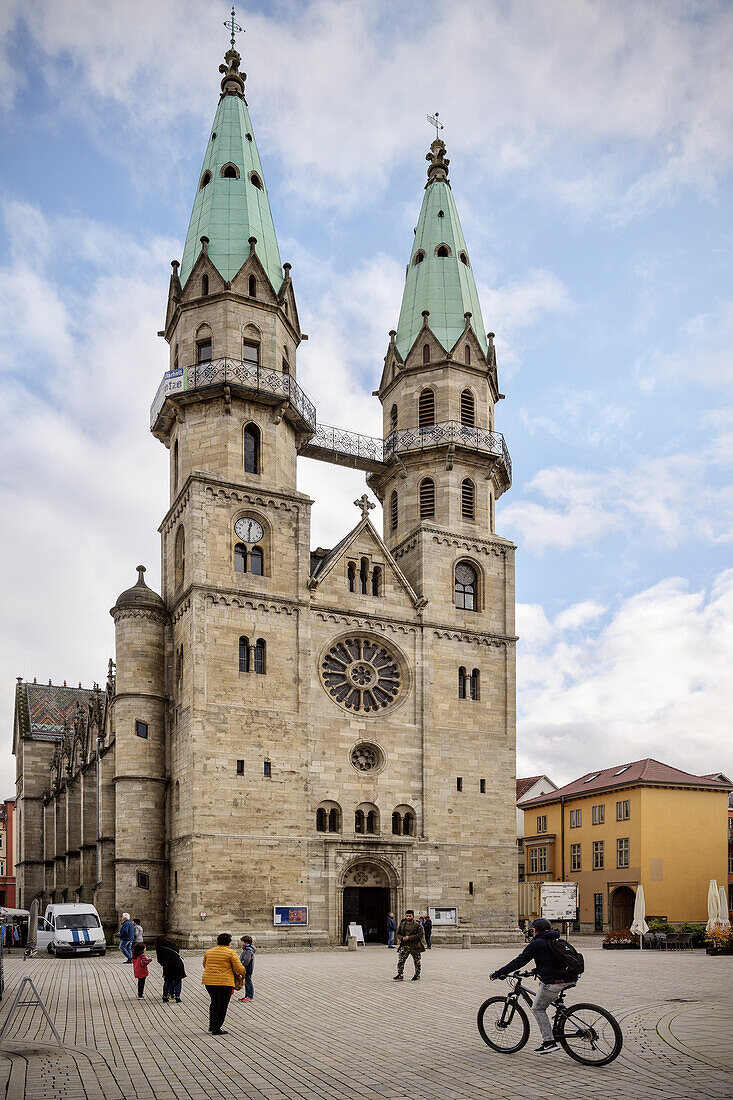 Evangelische Stadtkirche 'Unserer lieben Frauen' in Meiningen, Thüringen, Deutschland, Europa