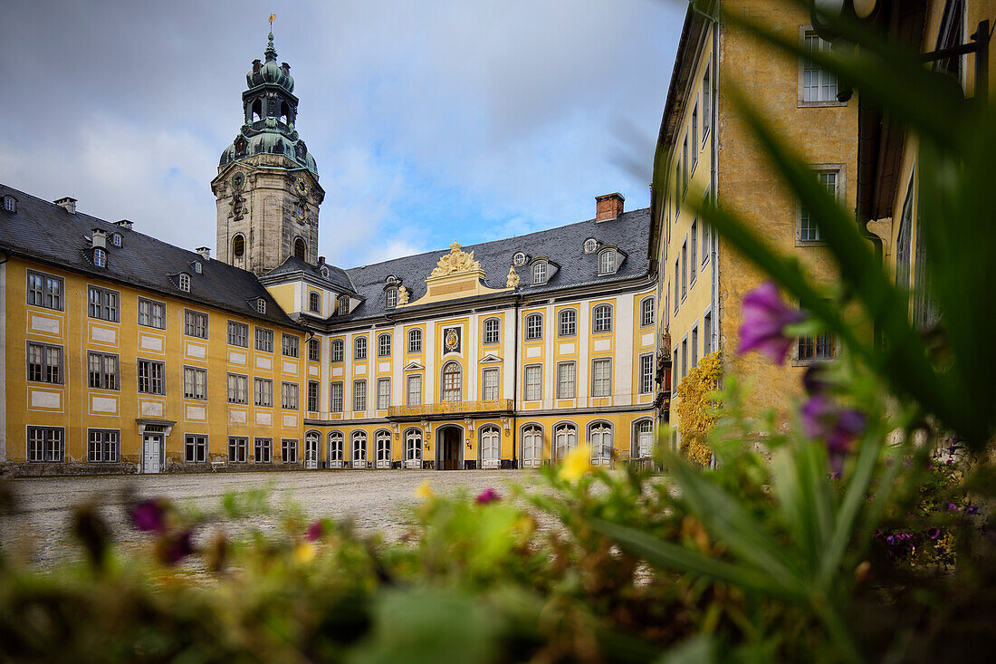 magnificent courtyard of the Heidecksburg, Rudolstadt, district of Saalfeld-Rudolstadt, Thuringia, Germany, Europe