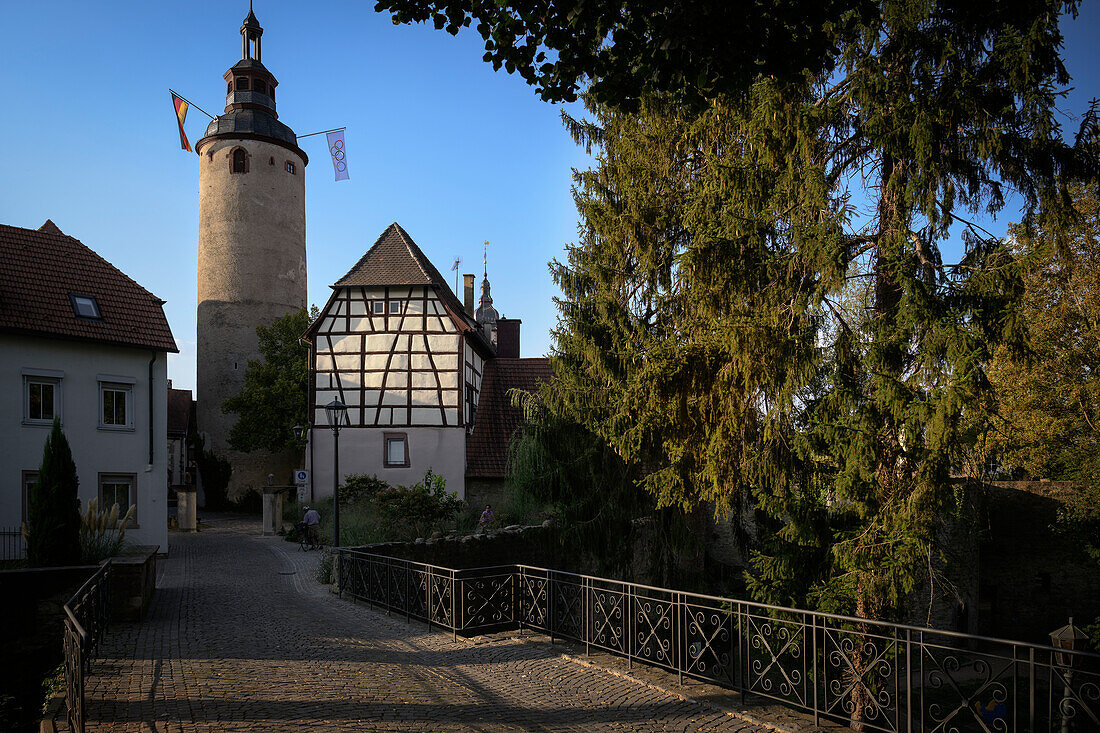Tower tower, Tauberbischofsheim, Main-Tauber district, Baden-Wuerttemberg, Germany, Europe