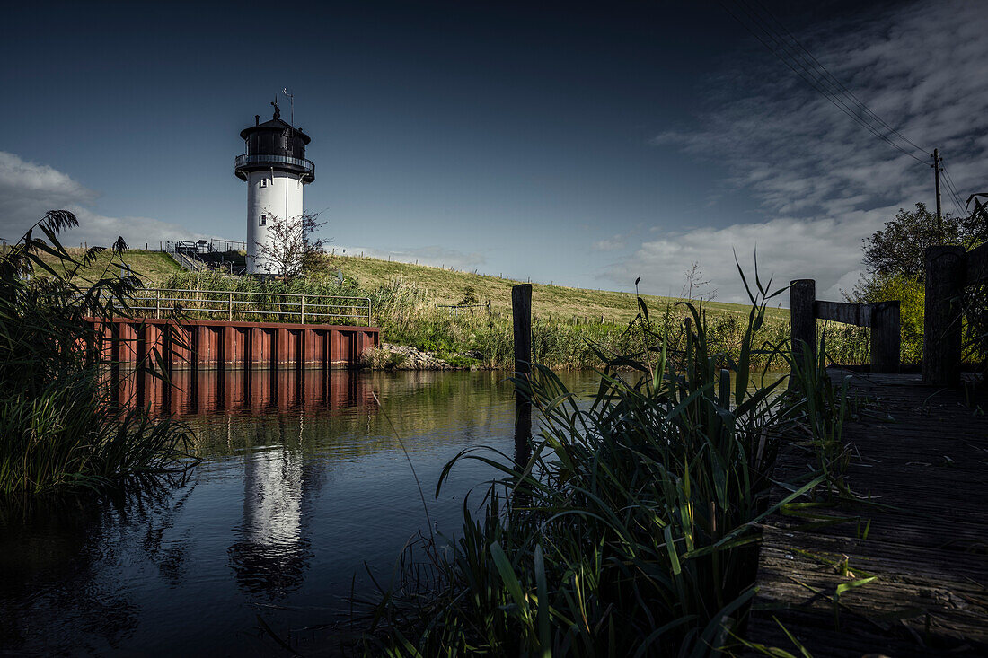 Der Leuchtturm „Dicke Berta“, Cuxhaven, Niedersachsen, Deutschland, Europa
