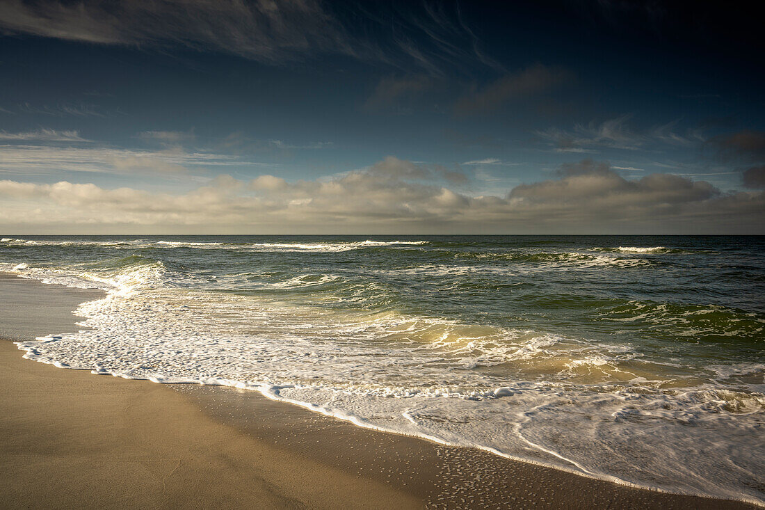 Hoernum beach in the morning light, Sylt, North Friesland, Schleswig-Holstein, Germany, Europe