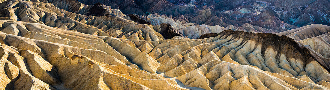 Panoramic 'Desert Erosion', Zabrisky Point, Death Valley, California, USA