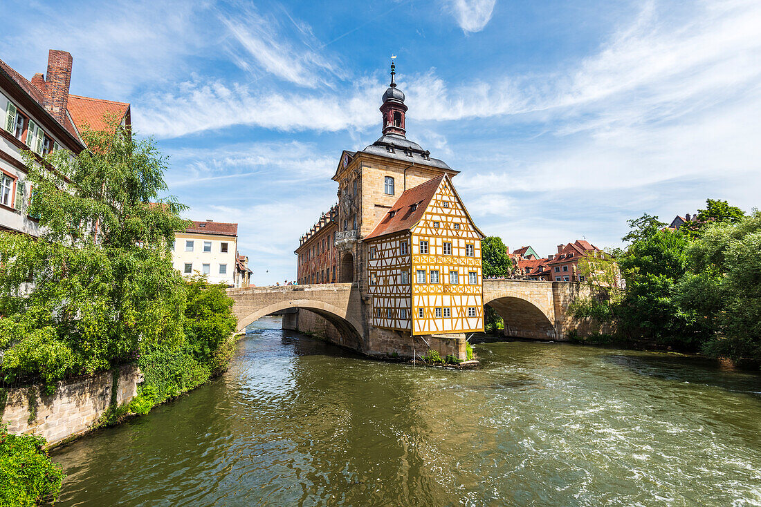 Altes Rathaus in Bamberg, Oberfranken, Bayern, Deutschland
