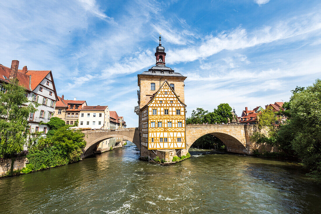 Altes Rathaus in Bamberg, Oberfranken, Bayern, Deutschland