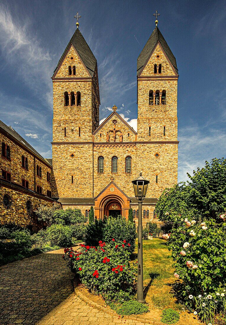 Kirche der Abtei St. Hildegard, Rüdesheim, Oberes Mittelrheintal, Hessen, Deutschland