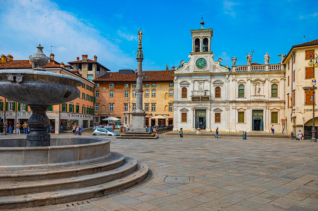 Piazza Giacomo Matteotti of Udine, Friuli Venezia Giulia, Italy