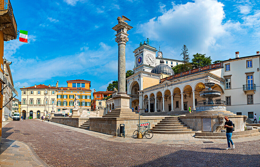 Piazza della Liberta of Udine, Friuli Venezia Giulia, Italy