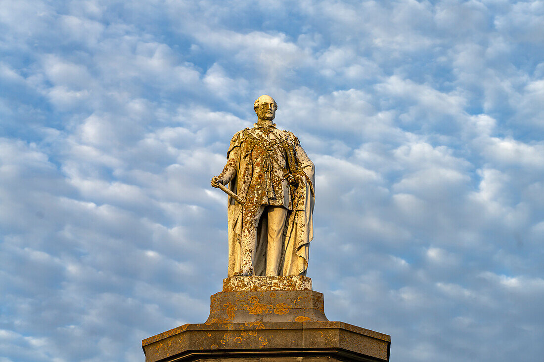 Monument to Prince Albert on Castle Hill in Tenby, Wales, United Kingdom, Europe