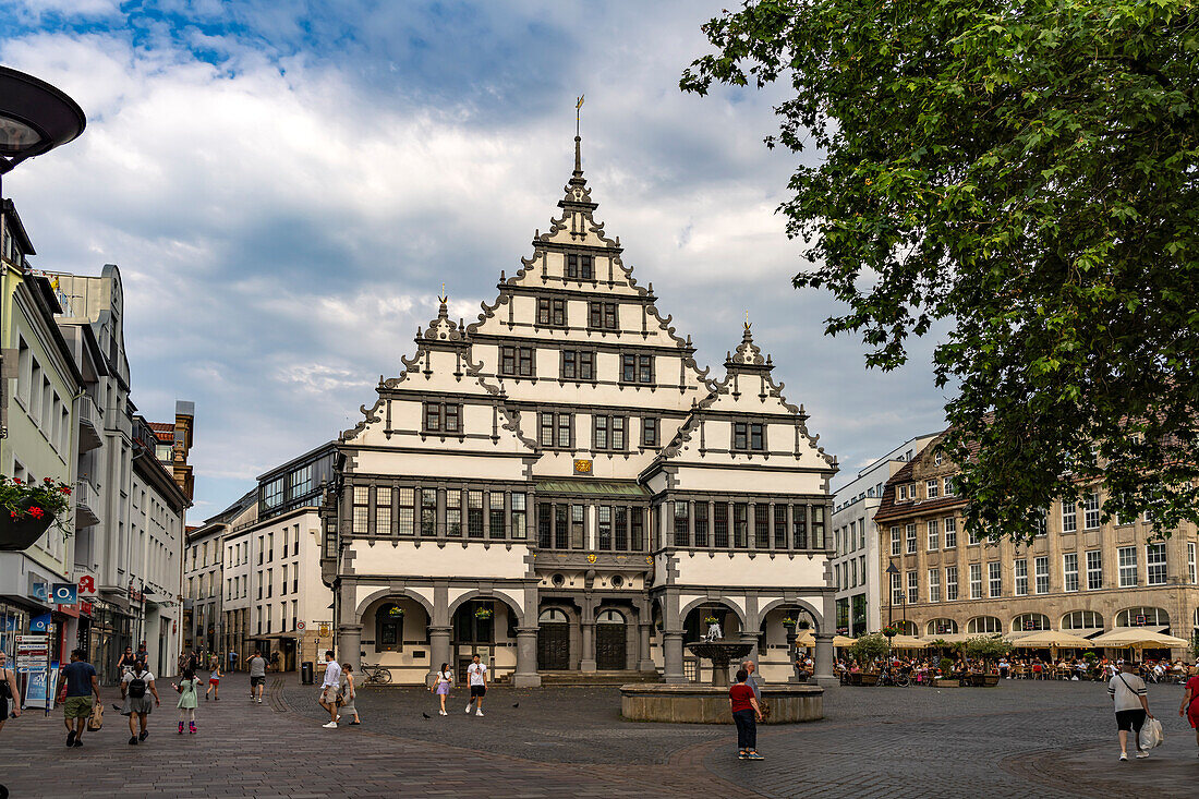 Das Rathaus in Paderborn, Nordrhein-Westfalen, Deutschland, Europa