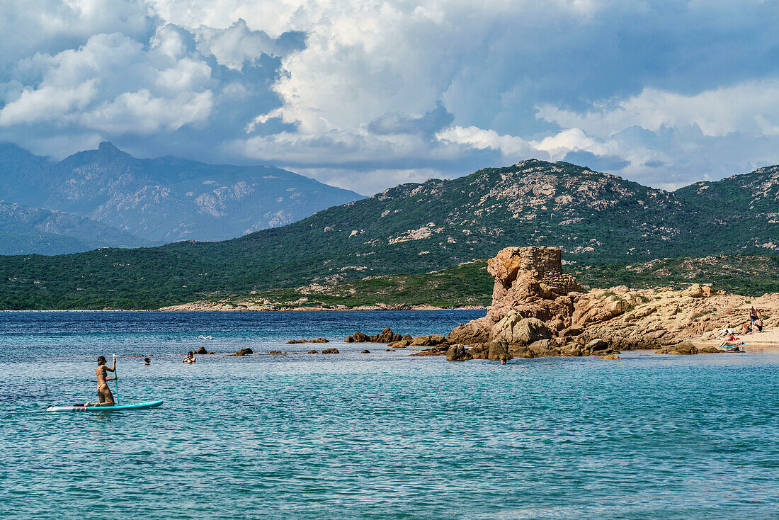 Plage de la Tonnara, Strand, beach, Corsica, France, Europe